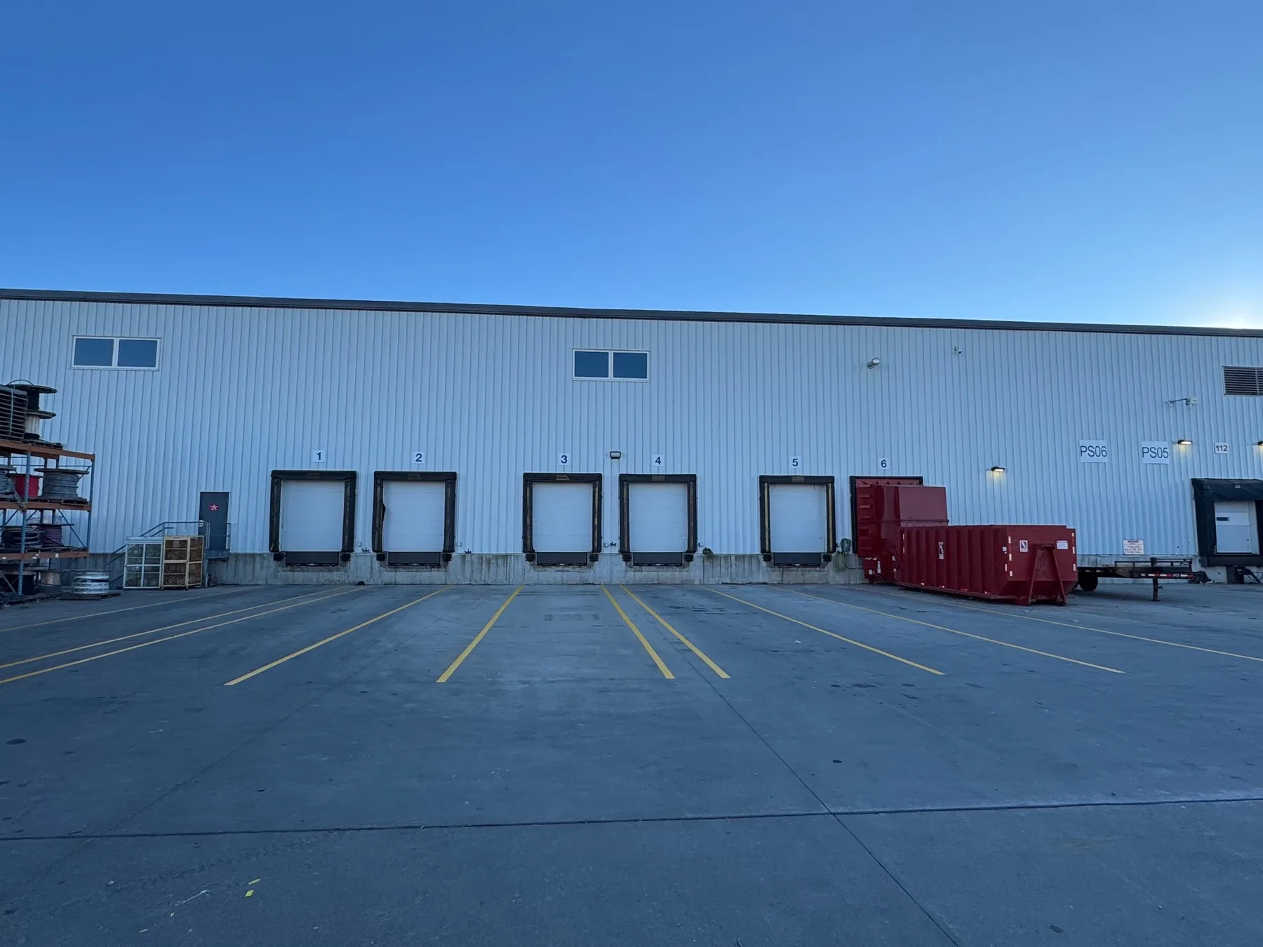 Warehouse dock striping